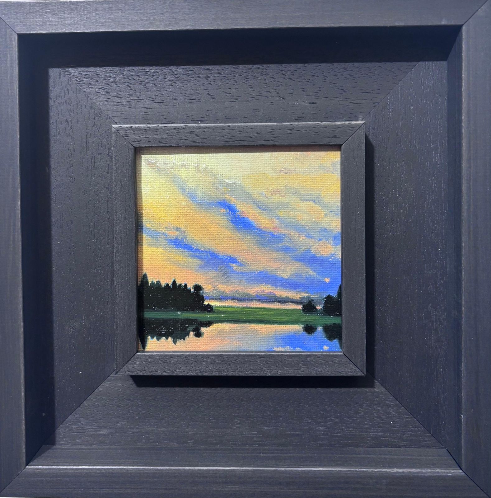 Luisa Albert "Tramonto" Olio Su Tela Cm. 10 X 10 2025 2025
