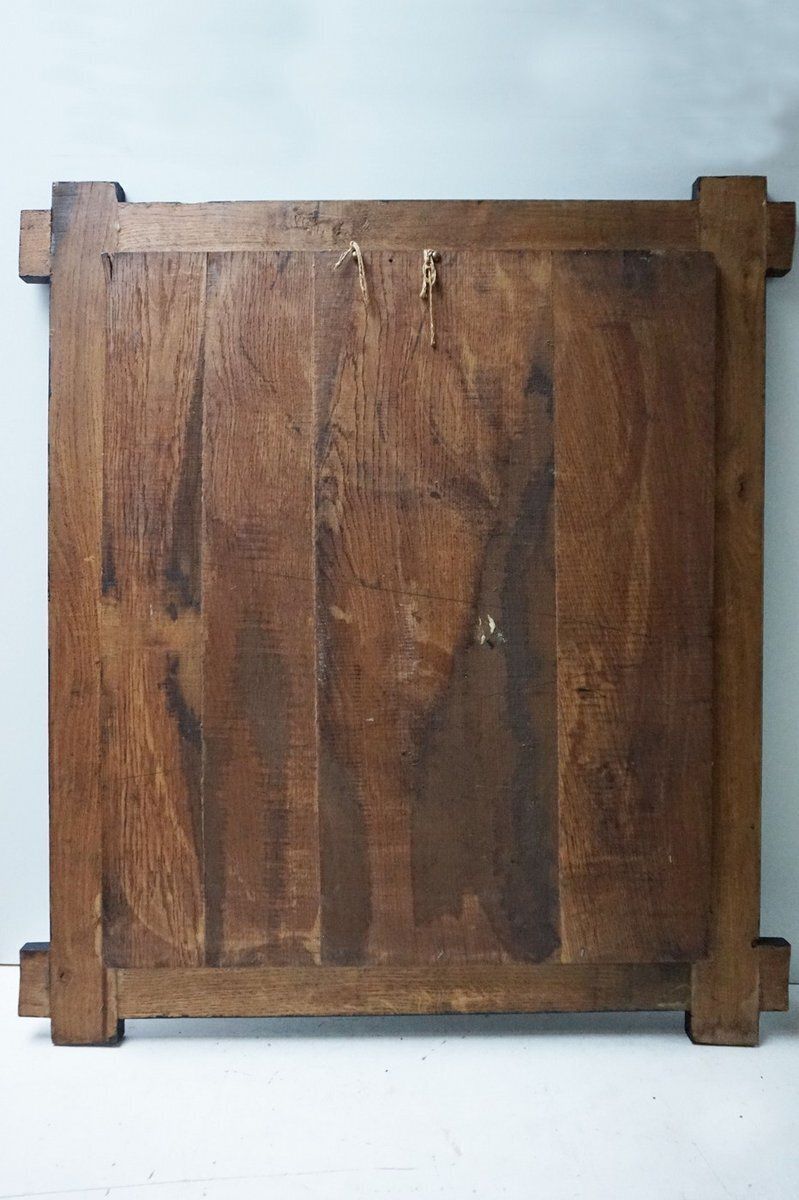 Art Hand Carved Wooden Bas Relief Portrait Of Peter Paul Rubens, 1950s photo