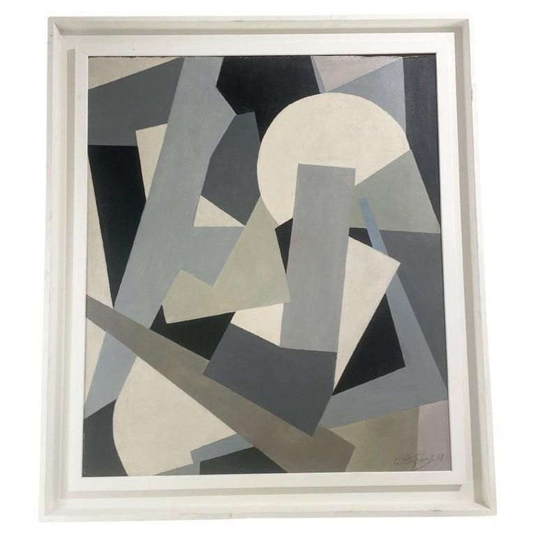 Oil On Canvas By Armilde Dupont, Belgium, 1970s photo furniture