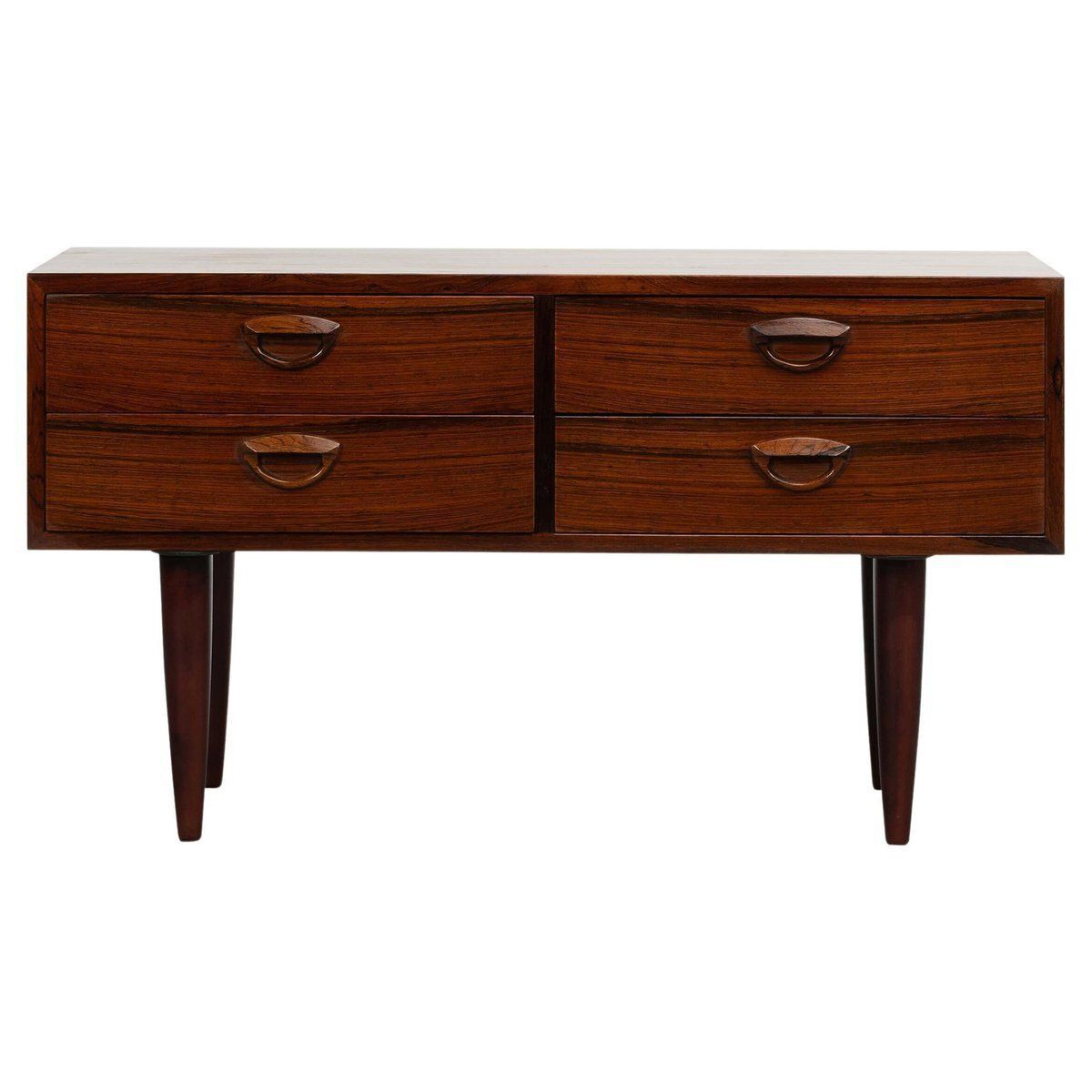 Small Rosewood Dresser Attributed To Kai Kristiansen For Fm Møbler, 1960s