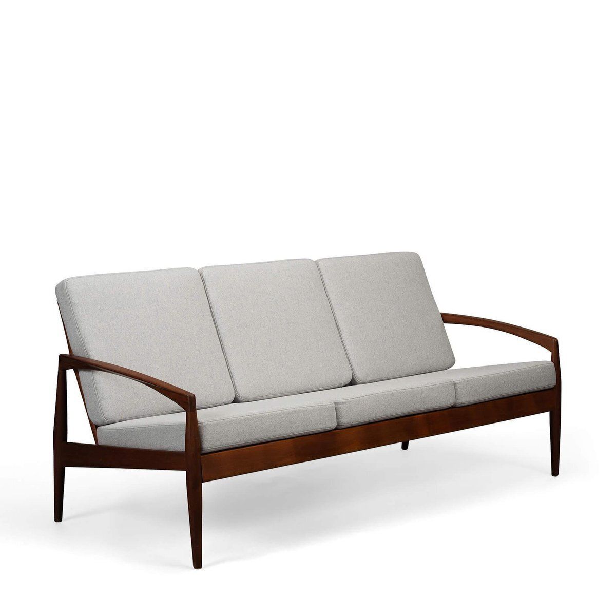 Danish Paper Knife Sofa Model 121 Attributed To Kai Kristiansen For Magnus Olesen, 1960s photo 6201.0