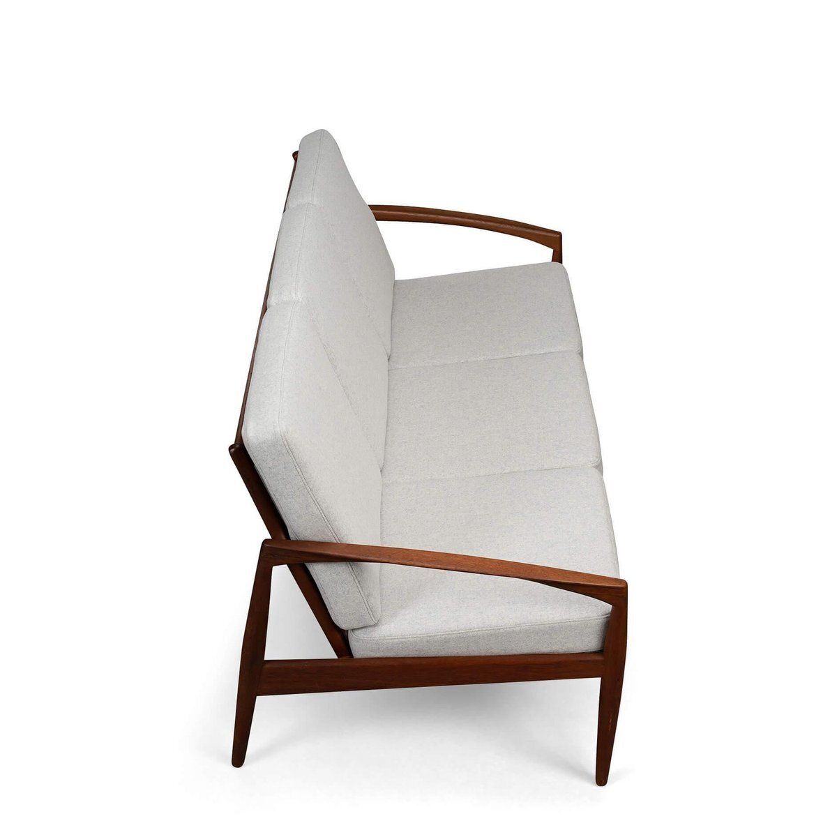 Danish Paper Knife Sofa Model 121 Attributed To Kai Kristiansen For Magnus Olesen, 1960s photo vinterior