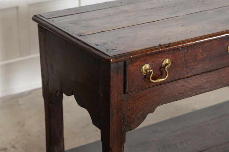 photo vintage 18thc English Oak Dresser Base