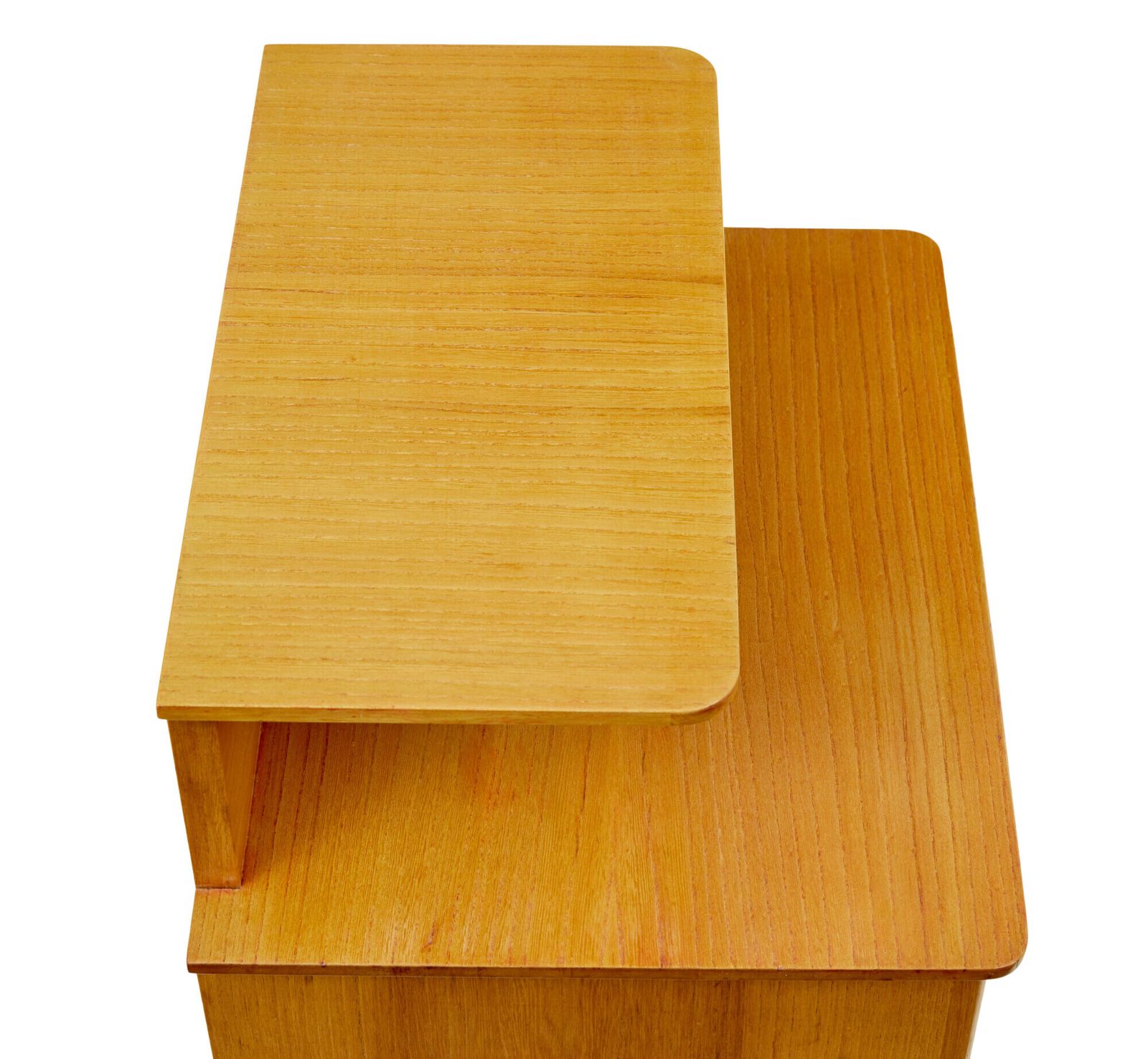 Mid Century Pair Of Scandinavian Elm Bedside Tables photo Furniture