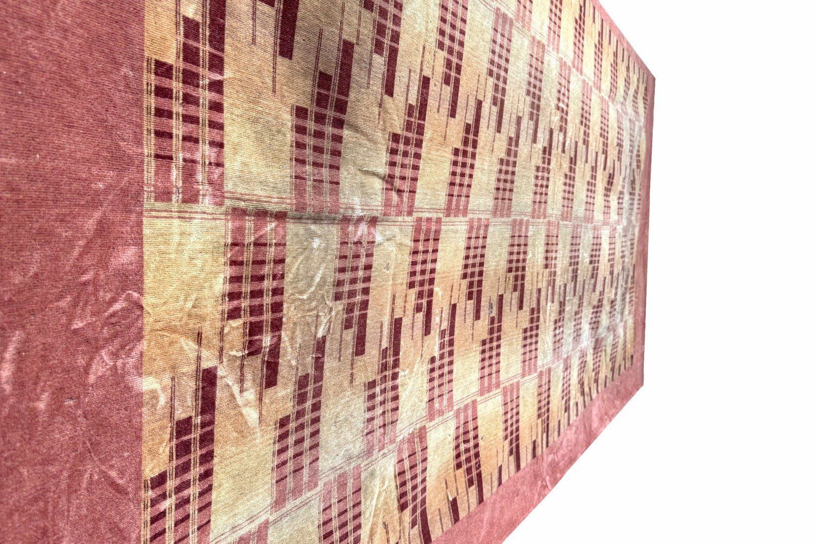 Sofa Cover In Upholstered Velvet With Cubist Decor, Germany, 1930s photo vinterior