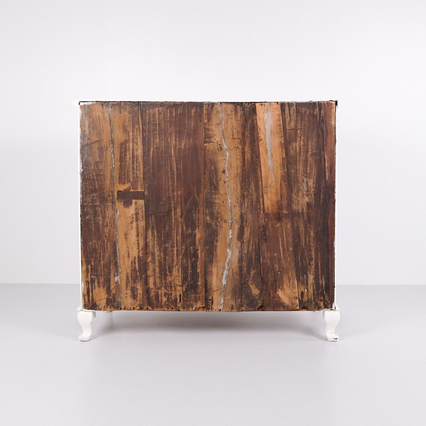 Antique Baroque Chest Of Drawers/Drawer Chest With 4 Drawers   Baroque   White Painted & Brass Handles   1760s photo Lighting