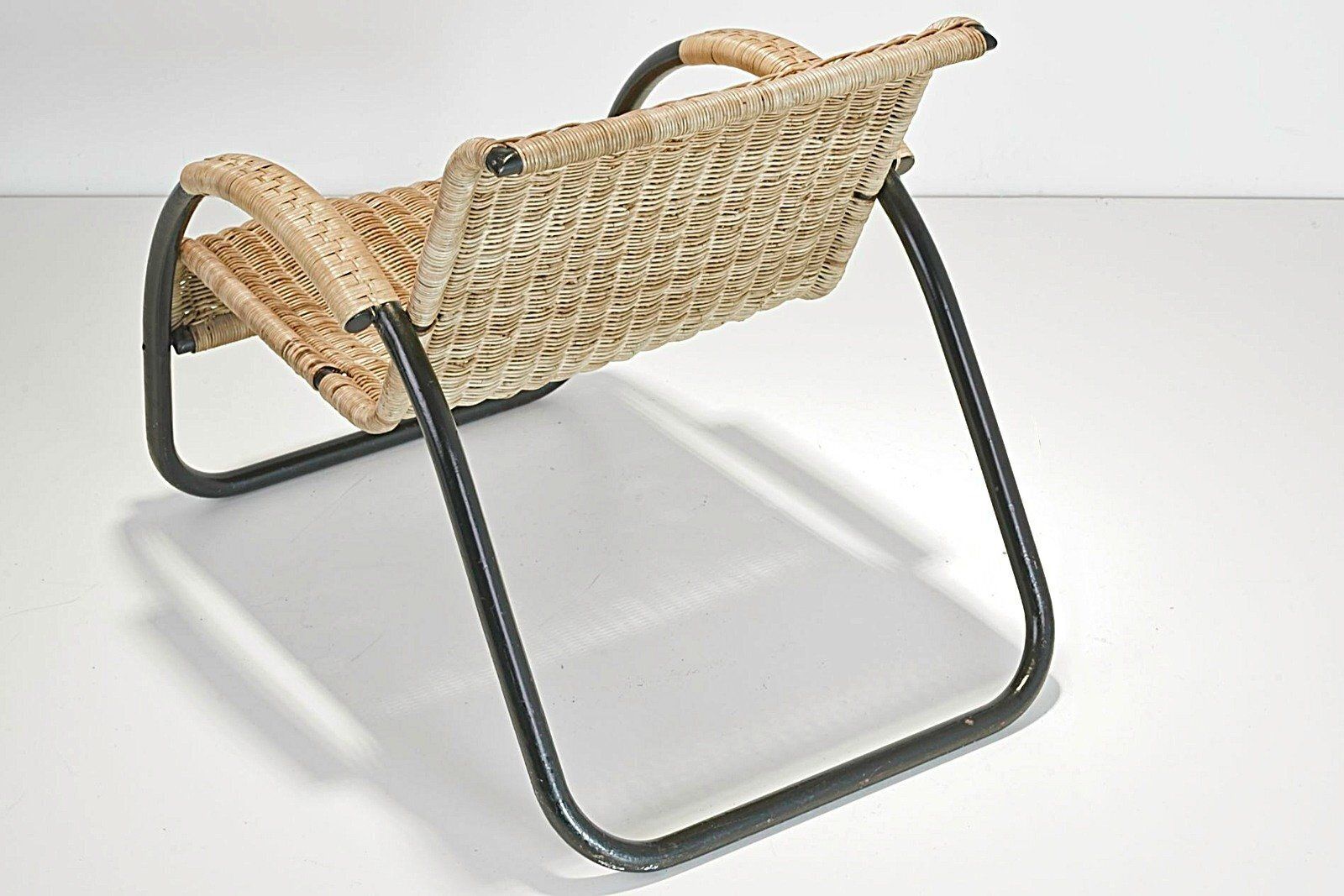 Tubular And Rattan Steel Chair By Erich Dieckmann, Germany, 1930s photo furniture