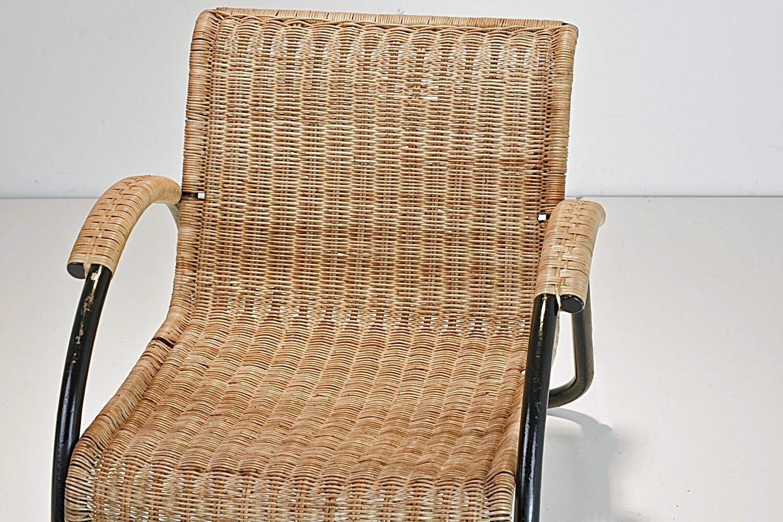 Tubular And Rattan Steel Chair By Erich Dieckmann, Germany, 1930s photo vinterior