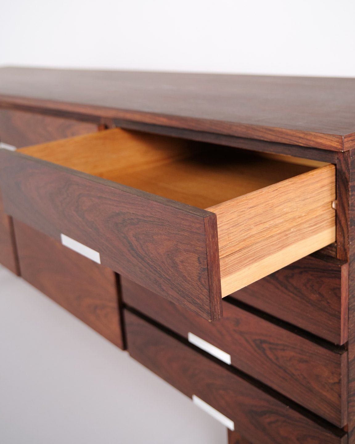 photo furniture Sideboard   Rosewood   Aluminum Handles & Feet   Kai Kristiansen   Feldballes Furniture Factory (Fm Furniture)   1960s