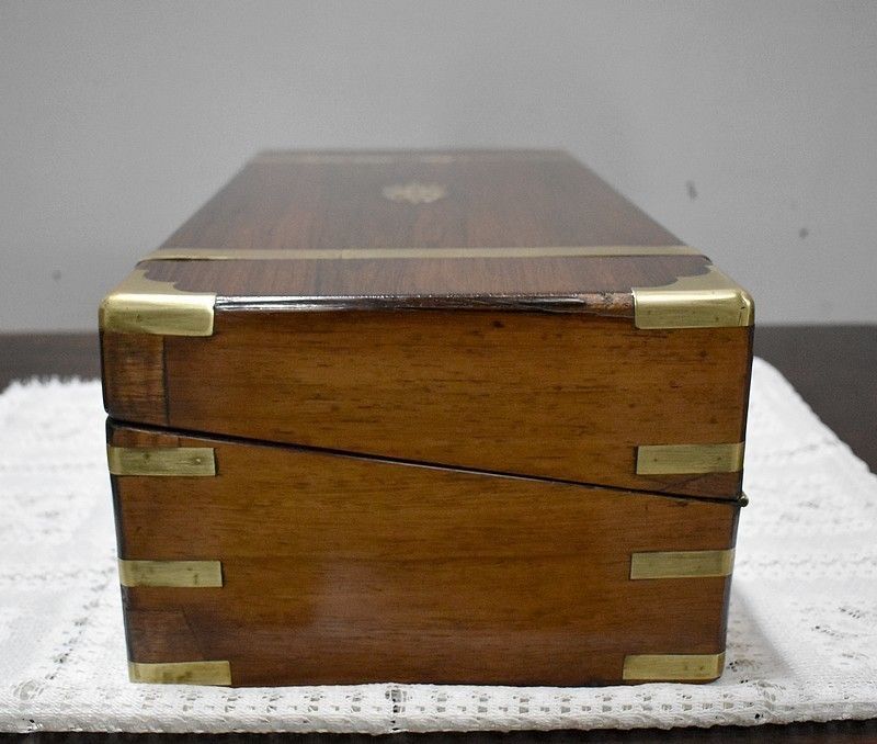 Box Writing Case Marine Rosewood 19th Century photo Home Decor