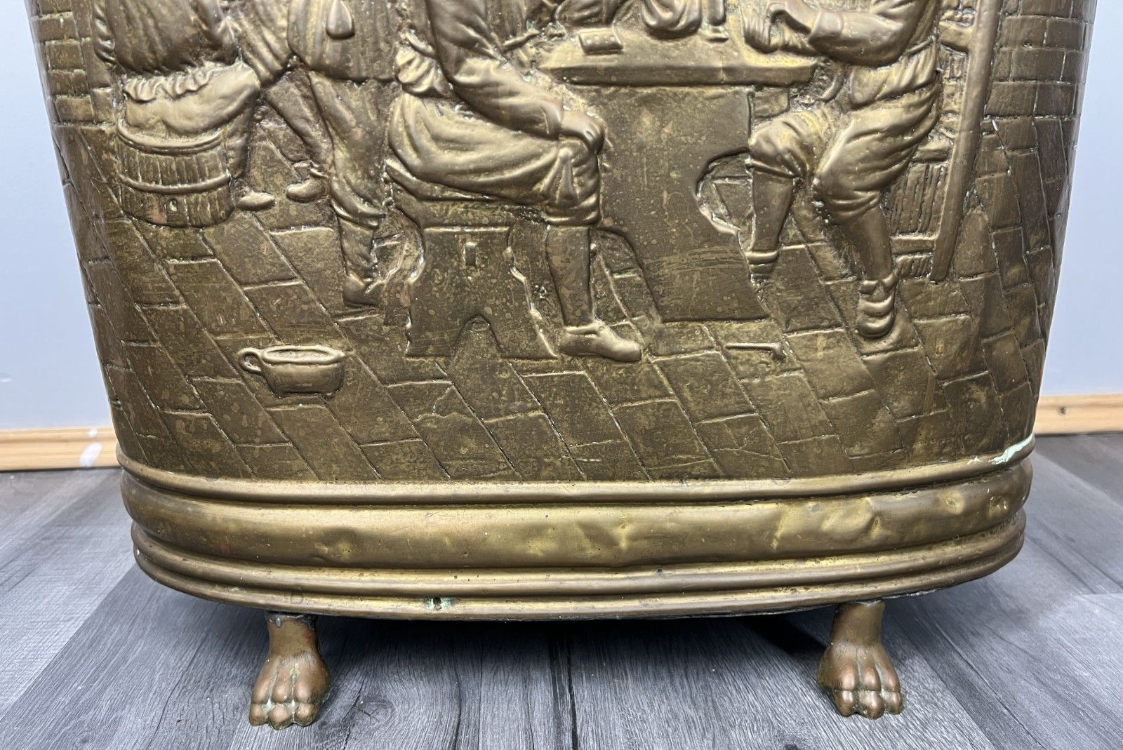Umbrella Stand Vintage French Brass Carved Umbrella Stand Decorative Lot 4683 photo buy