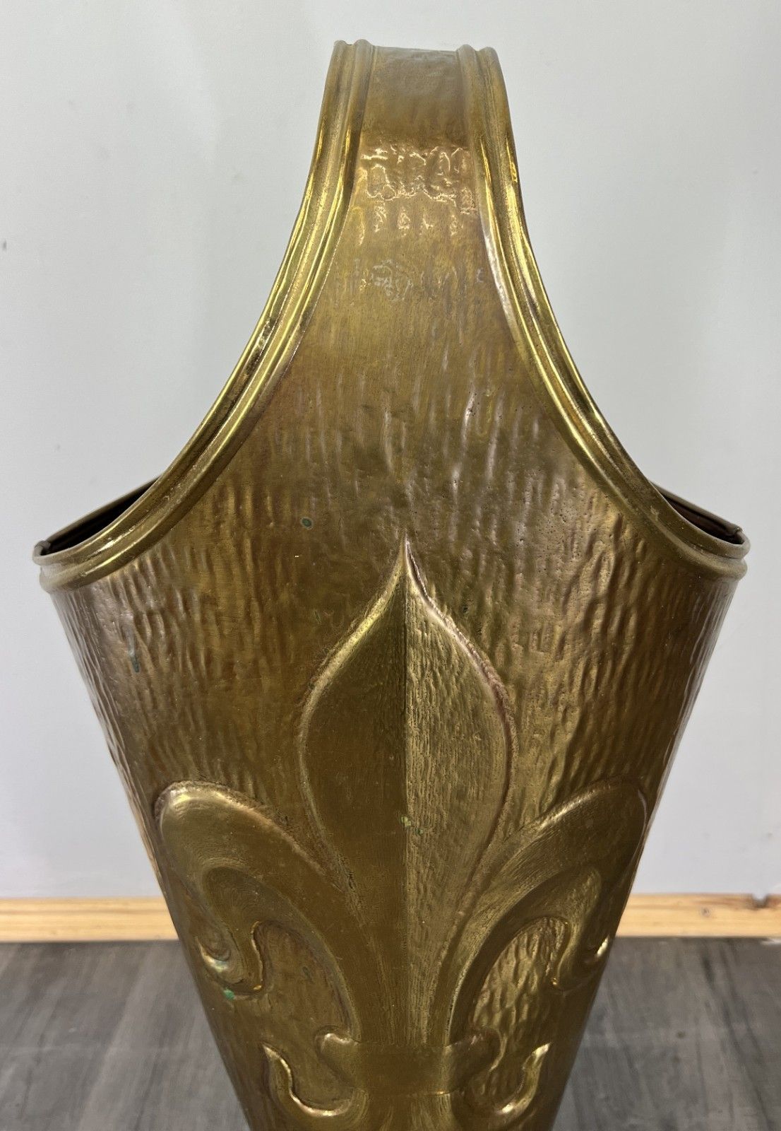 Umbrella Stand Vintage French Style Brass Carved Decorative Holder Lot 4684 photo 249.0