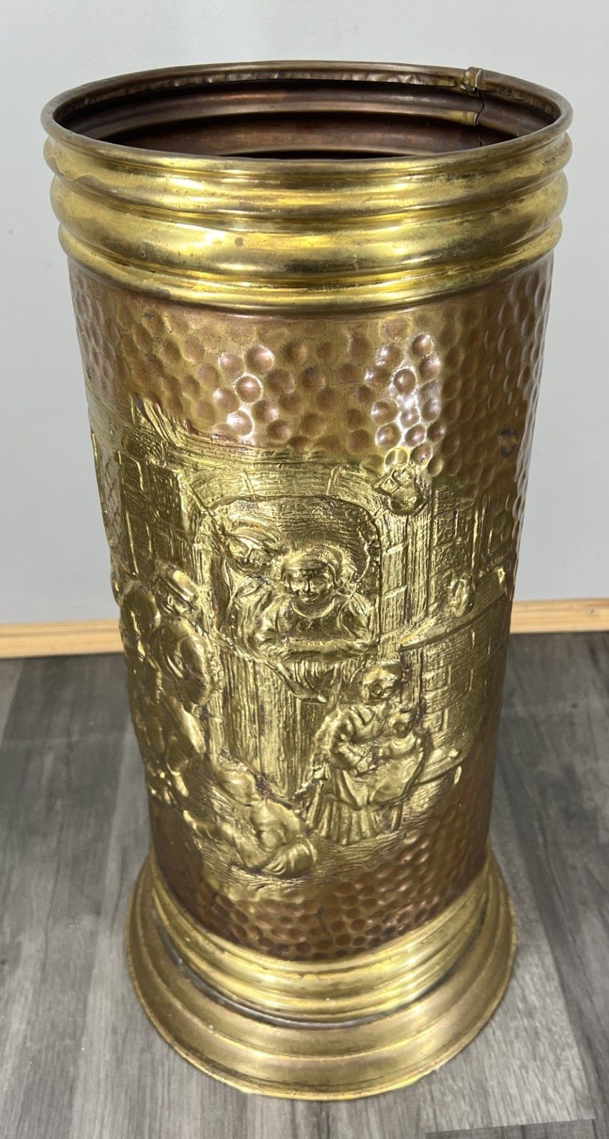 photo furniture Umbrella Stand Vintage French Brass Carved Decorative Hallway Holder Lot 4687