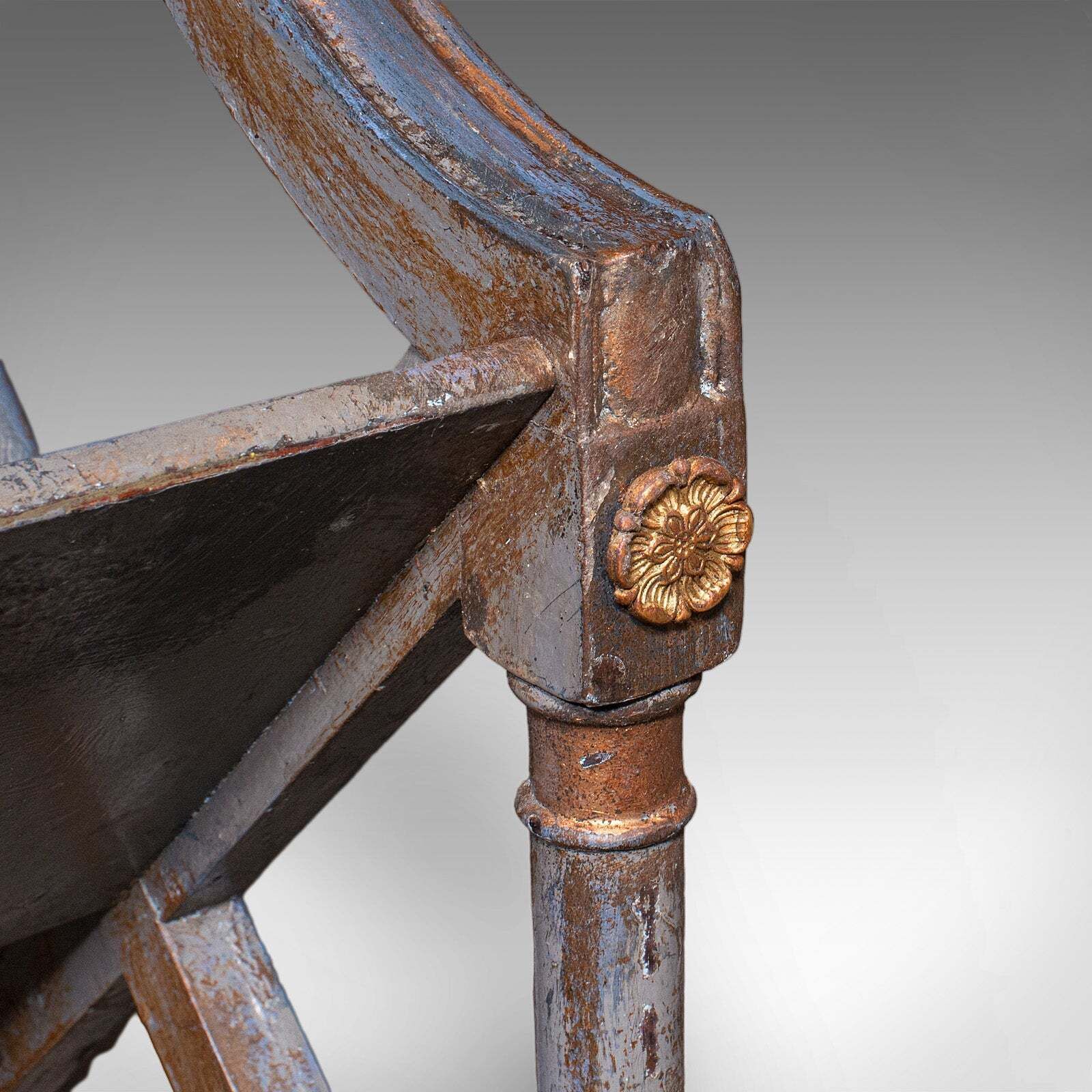 photo for sale Antique Georgian Revival Book Trough, English, Painted, Library Stand, Edwardian