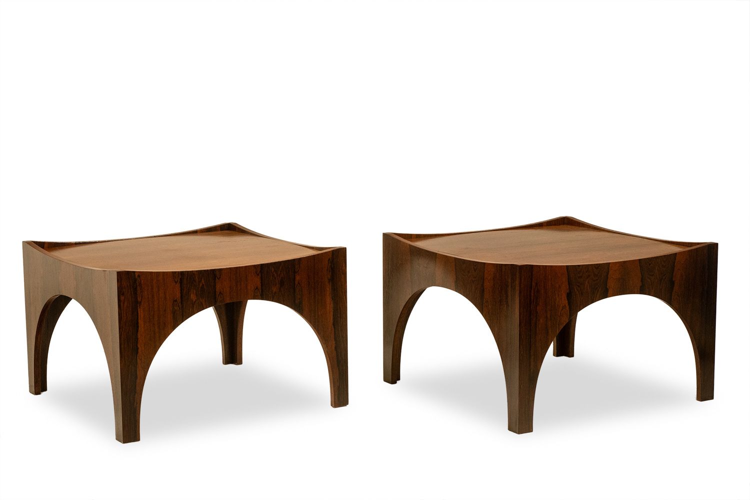 Pair Of Rosewood Side Tables Or Coffee Tables. 1970s