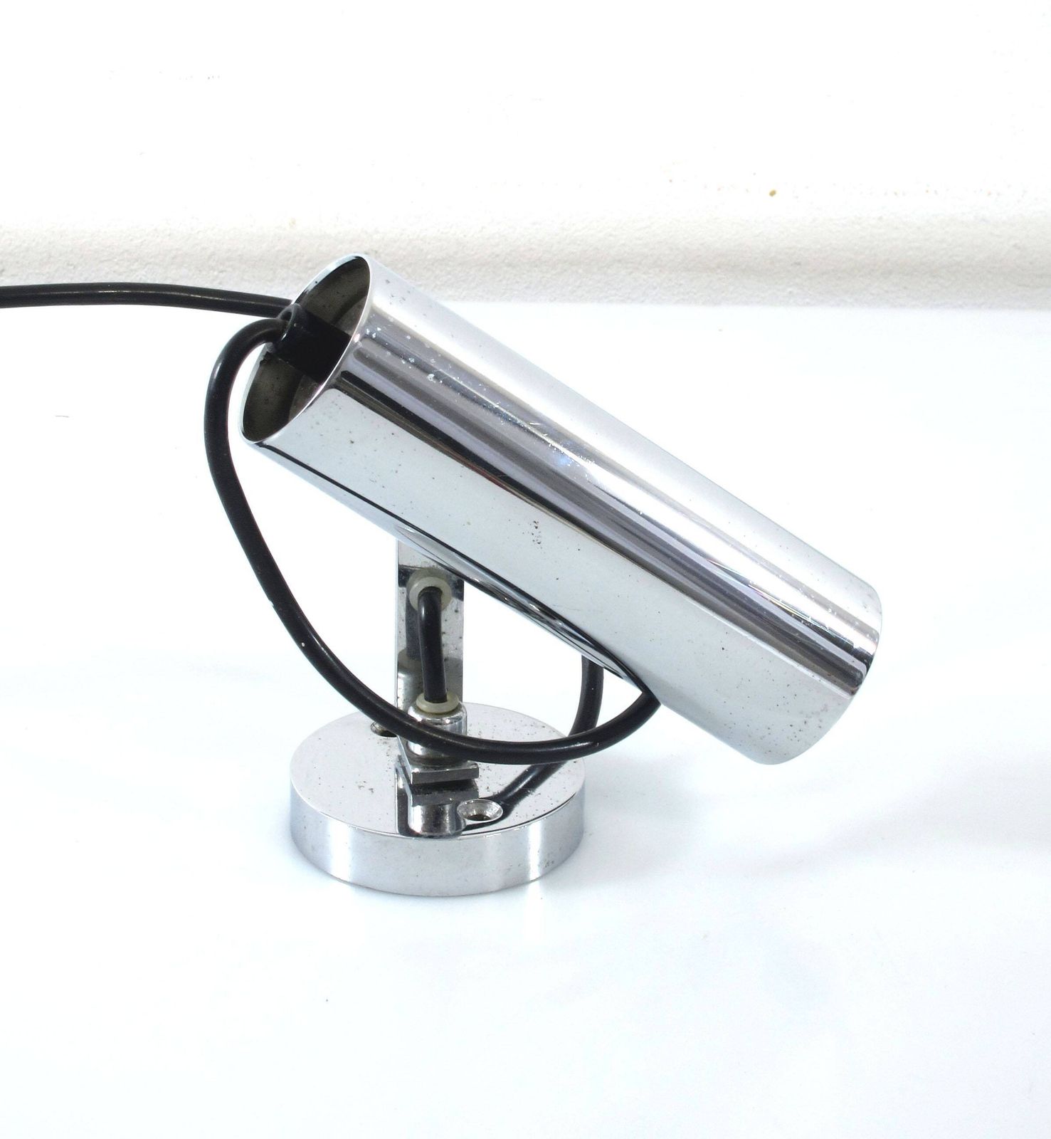 Vintage Wandlamp Van Roestvrij Staal — Peter Nelson, Jo Hammerborg, Fog & Morup, Sarfatti, Colombo, Mategot, Periand, Castiglioni photo vinterior