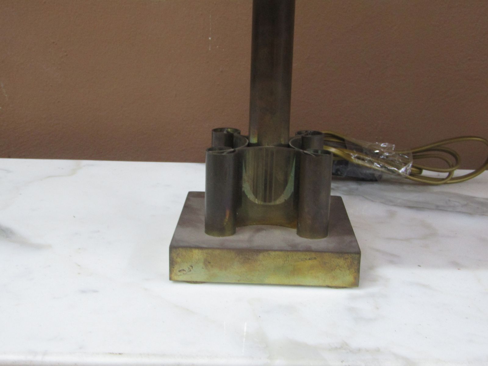 Abat Jours In Brass And Vimini photo furniture