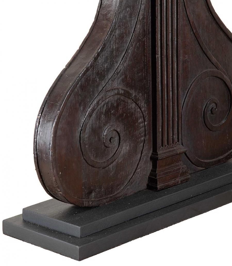 Large Pair Of 19th Century Italian Carved Wooden Lamps photo vinterior