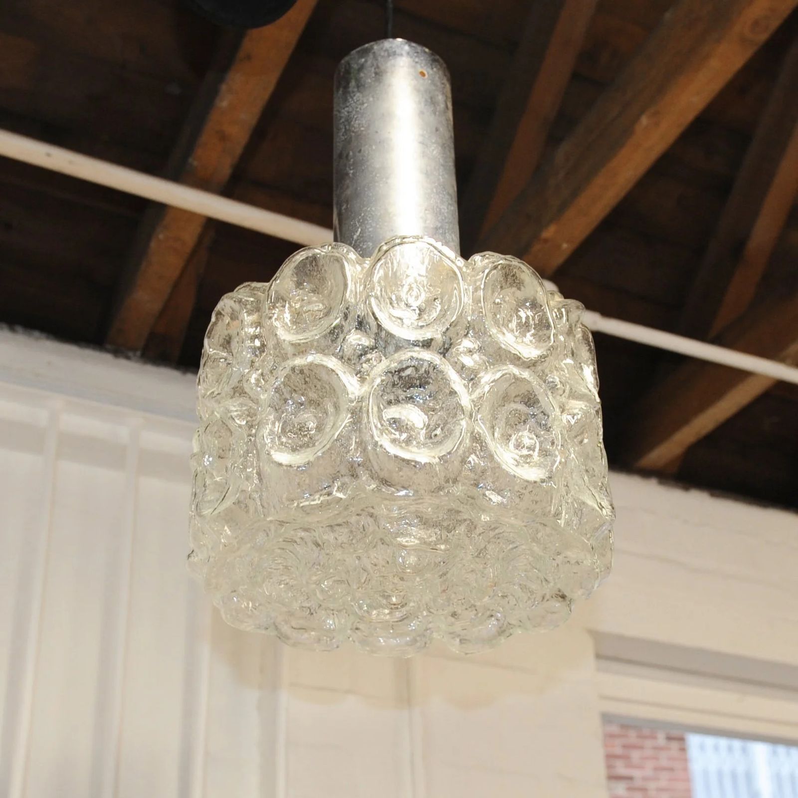 Limburg Crystal Glass Pendant Light, 1970s photo furniture