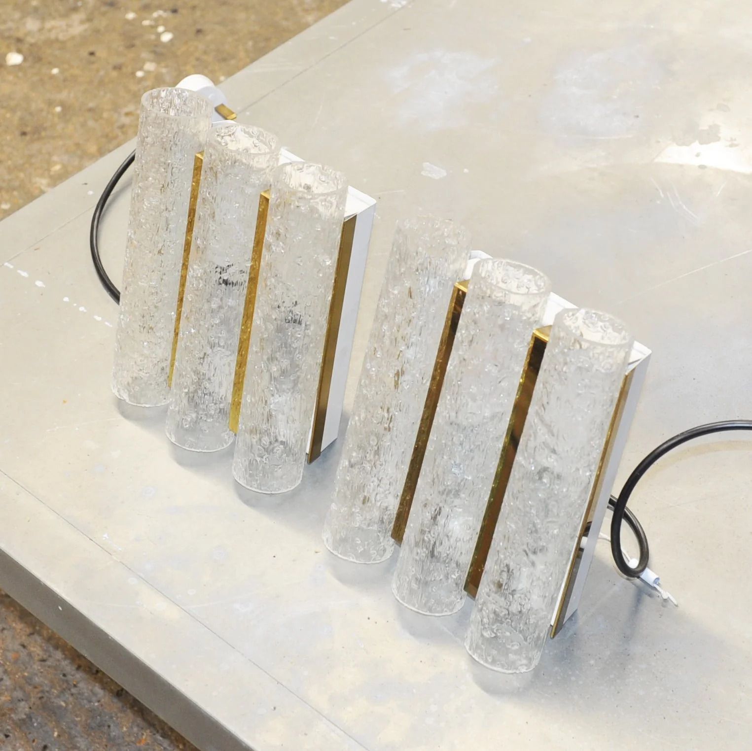 A Pair Of Wall Lamps By Doria Lichtwerken, Austria, 1960s photo vinterior
