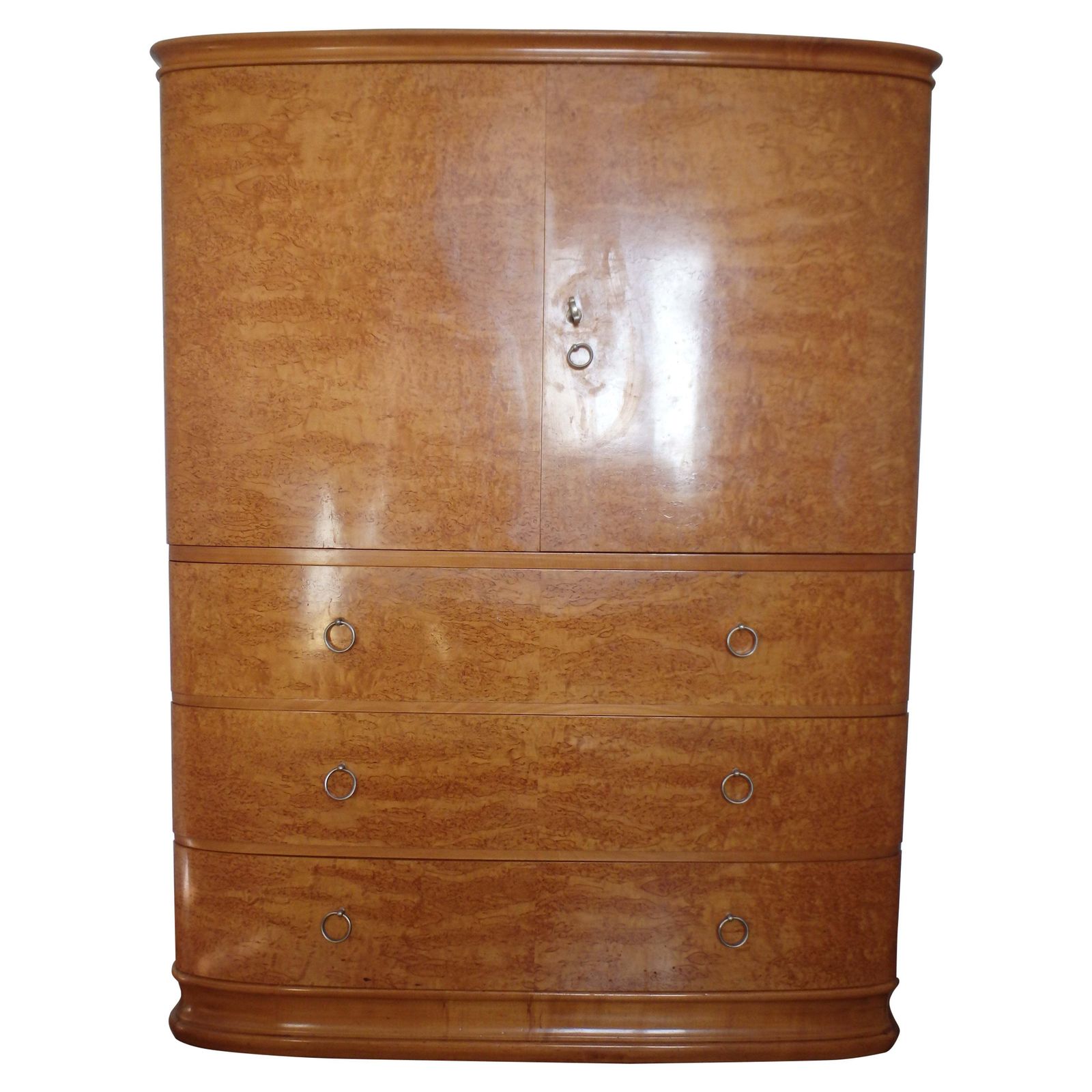 Beautiful Chest Of Drawers With Upper Cabinet And Mirror