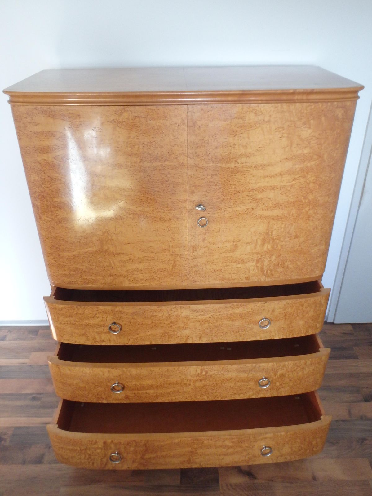 Beautiful Chest Of Drawers With Upper Cabinet And Mirror photo buy