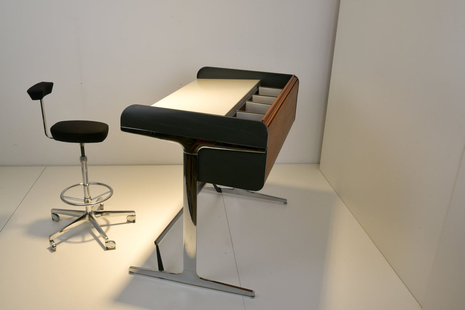 photo vinterior Action Office 1 Rolltop Desk And Perch By George Nelson For Herman Miller, 1977, Set Of 2