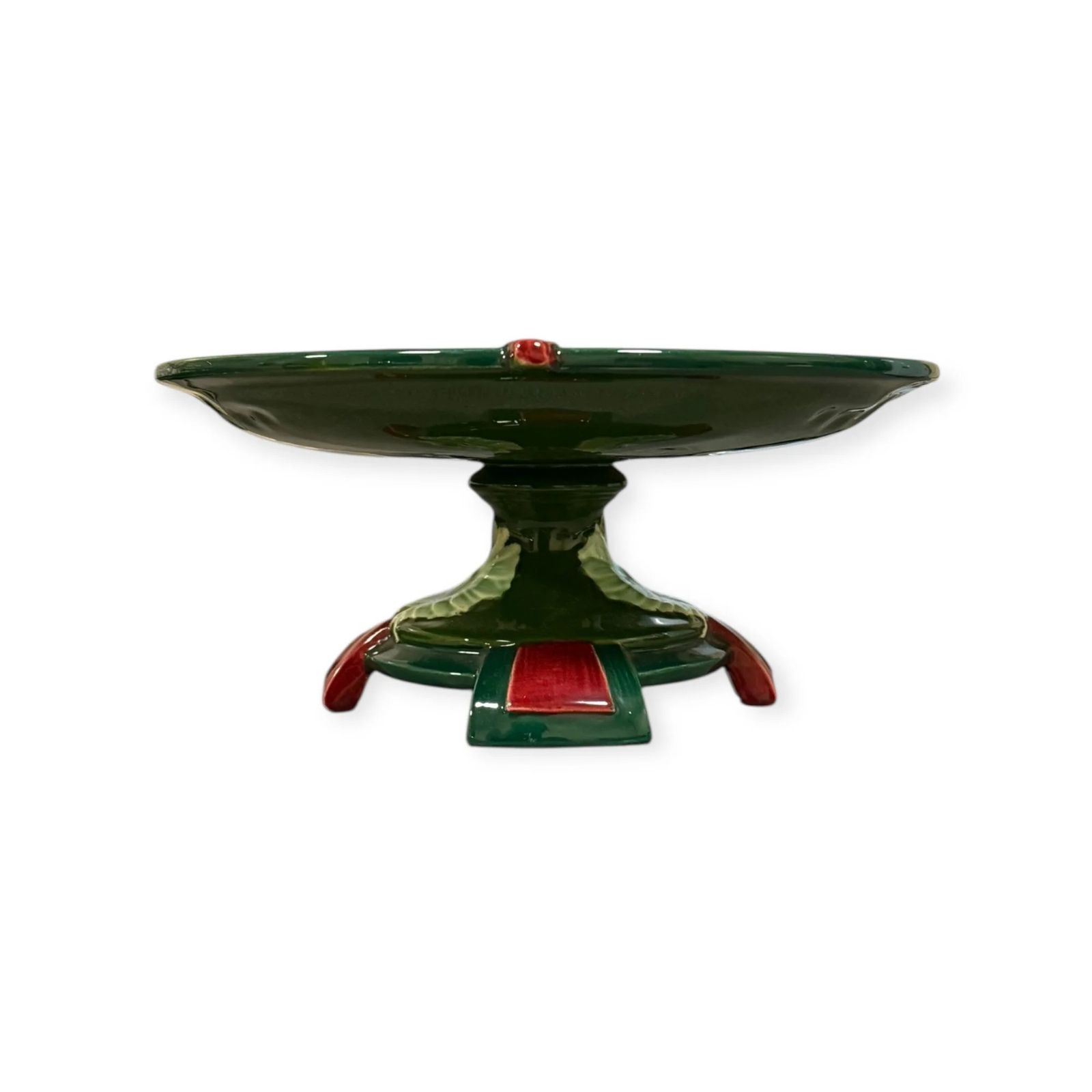 photo furniture Villeroy & Boch Majolica Pedestal Comport / Tazza Germany, C.1900–1910