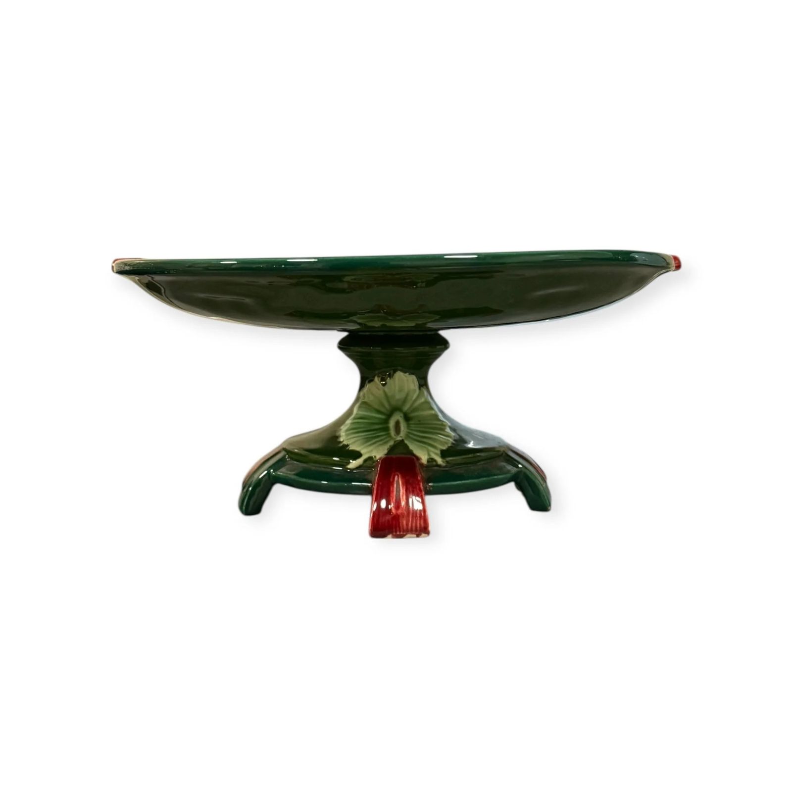 photo for sale Villeroy & Boch Majolica Pedestal Comport / Tazza Germany, C.1900–1910