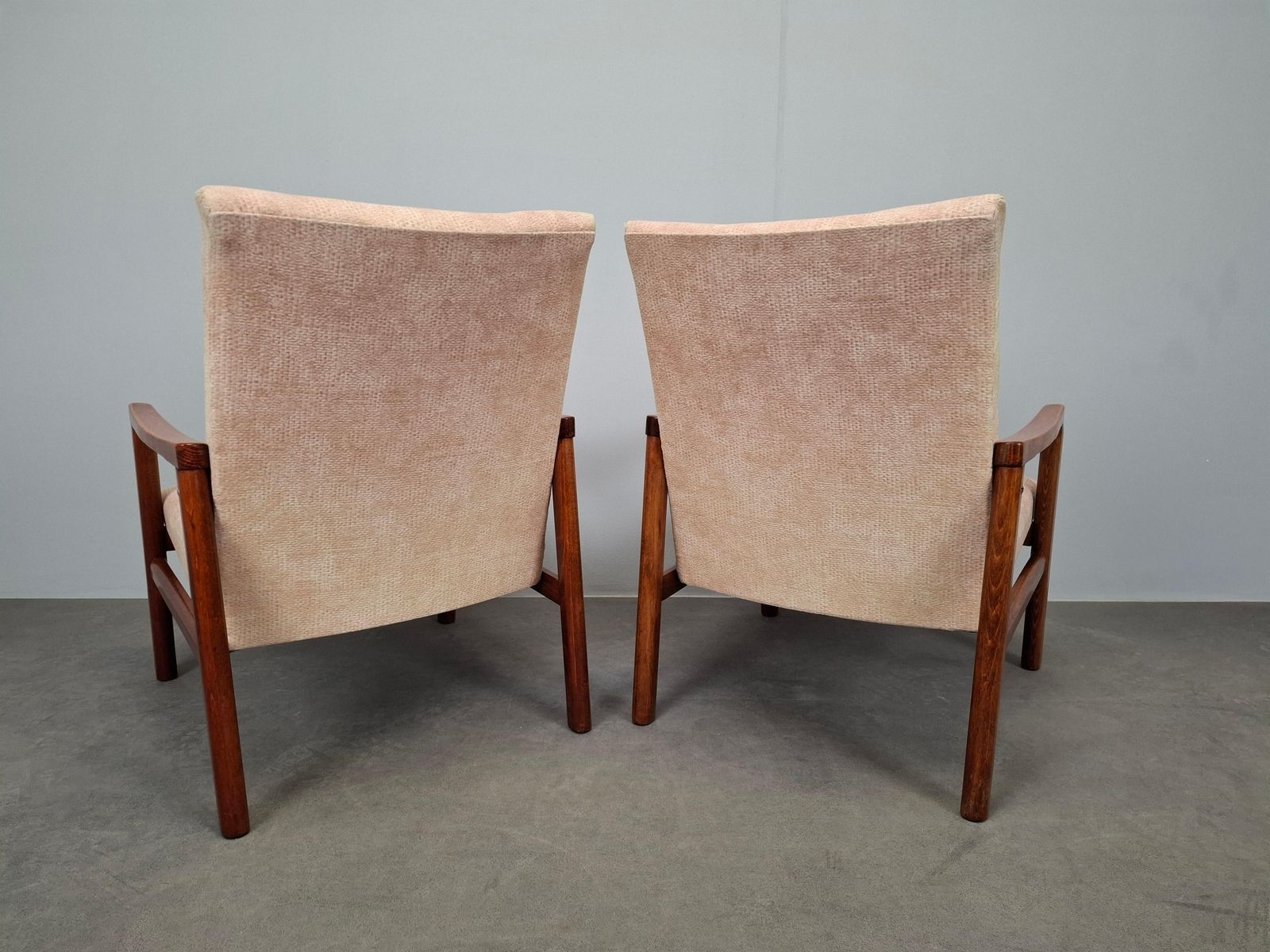 Pair Of Ton Mid Century Modern Armchairs, Czechoslovakia, 1970s photo Furniture