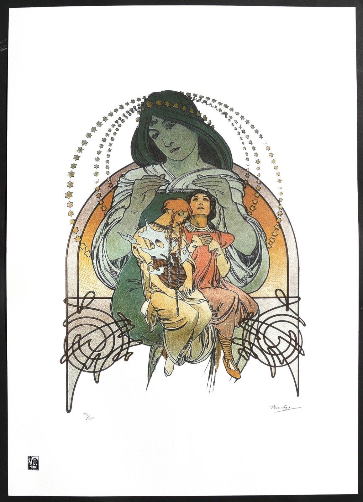 Alfonso Maria Mucha "Princess Of Tripoli 1897" Colour Lithograph