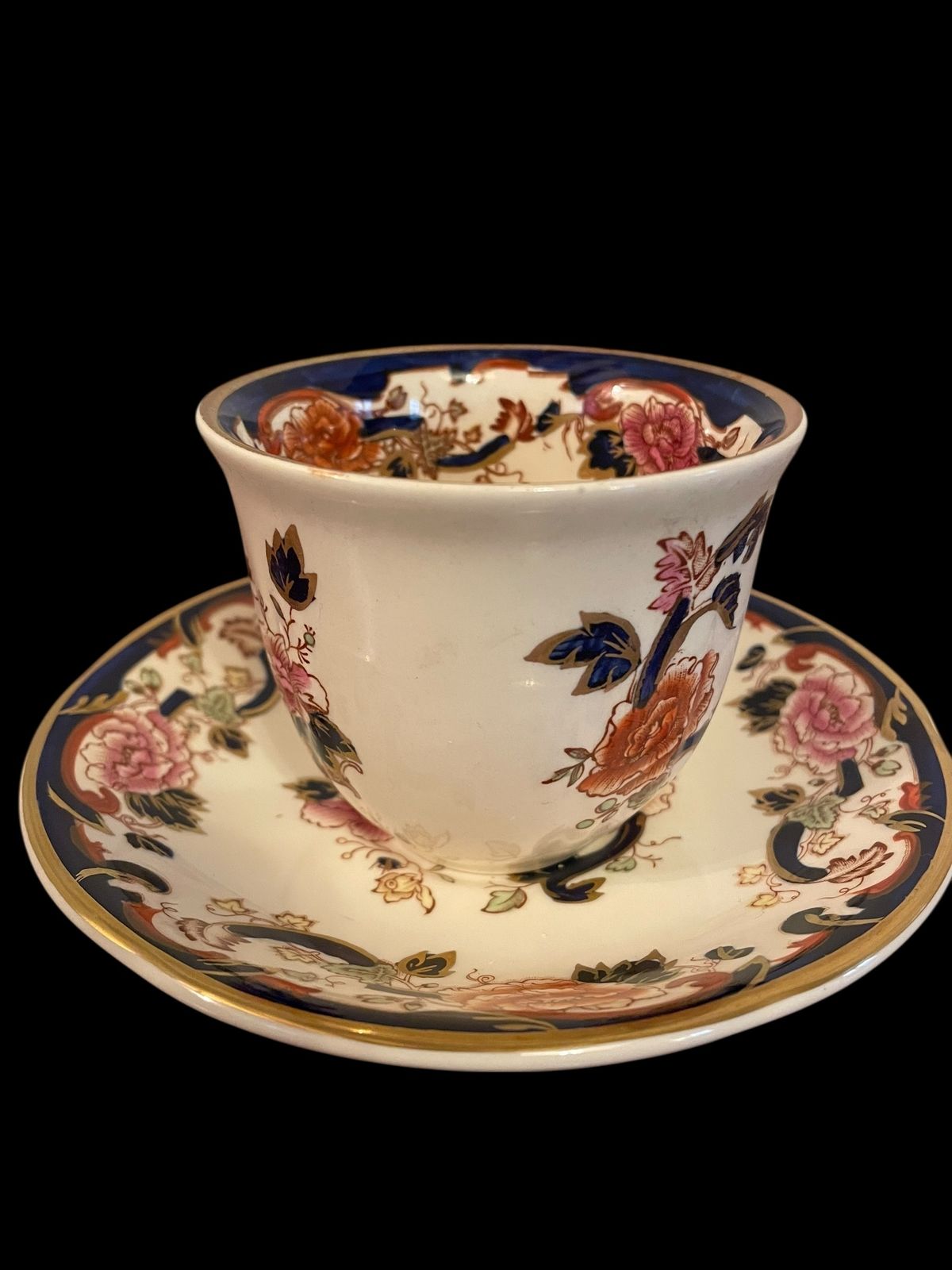 Set Of Six Masons Ironstone Blue Mandalay Tea Cup & Saucer   First Quality photo for sale