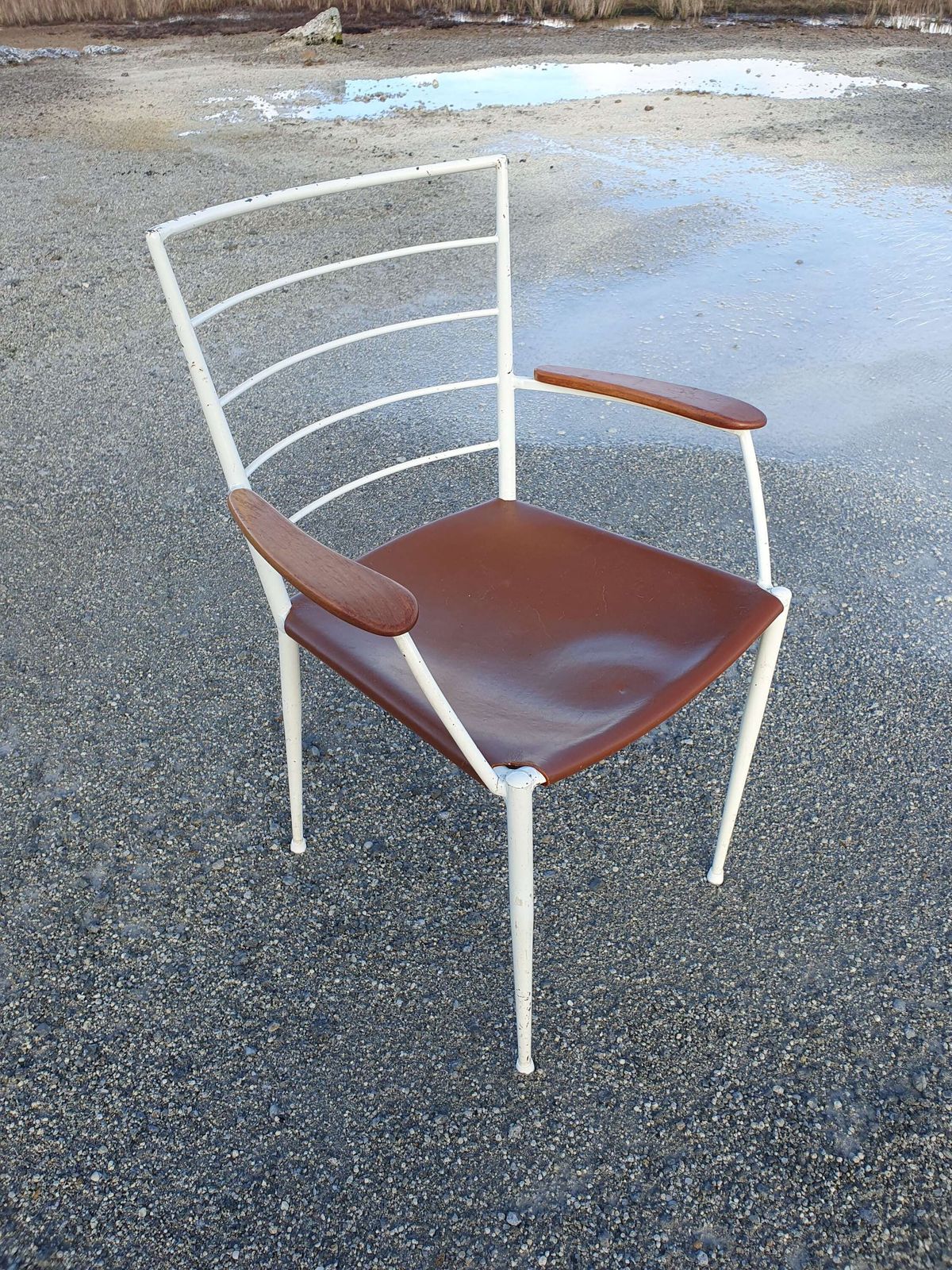 A Ladderax Desk Chair Designed By Robert Heal For Staples. 1960s.