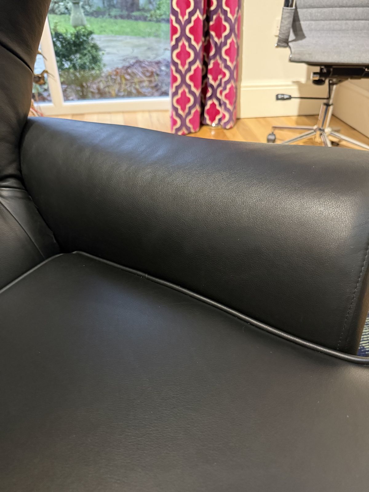 G Plan Vintage:  The 62 Leather Swivel Black Leather Armchair photo vintage