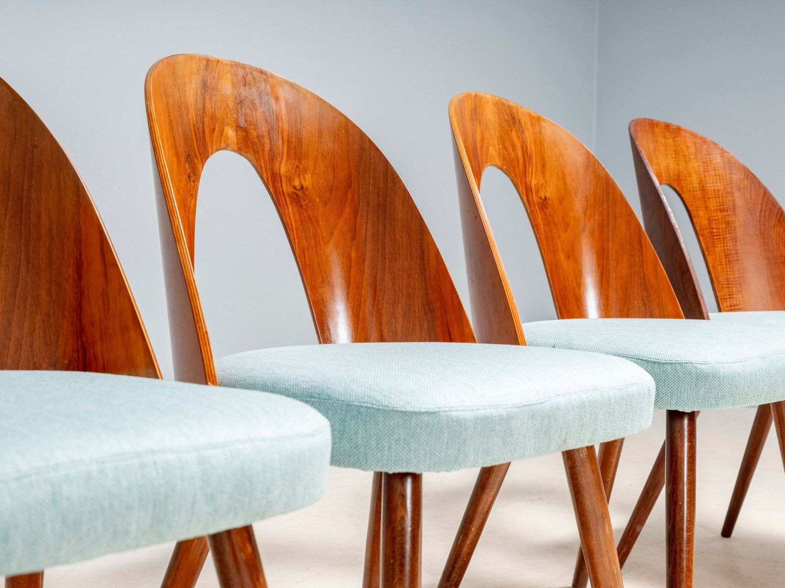 Antonín šuman Chairs Set, Tatra Furniture, Czechoslovak Design 1960s photo furniture
