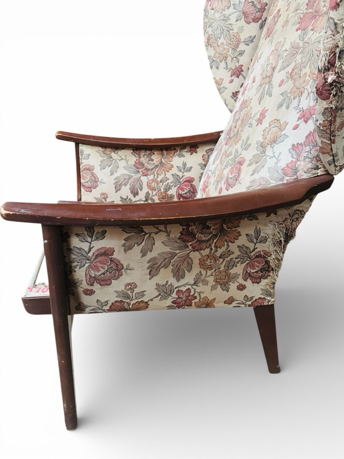 Furniture Two Mid Century Wing Back Beech Armchairs Parker Knoll And Cintique Project photo