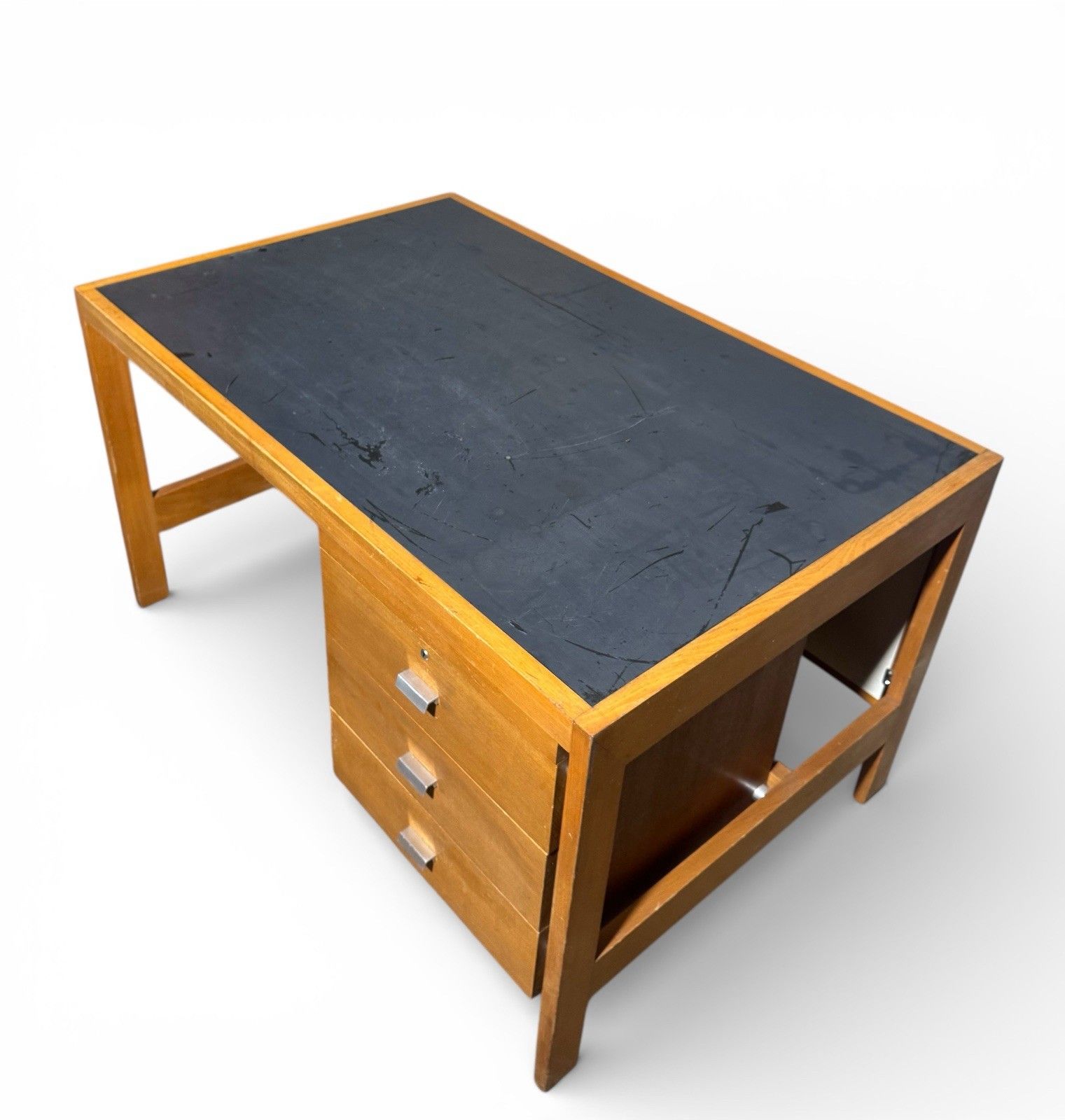 Super Rare York Rosenberg Mardall Sycamore Desk Brian Henderson Retro C1959 photo furniture