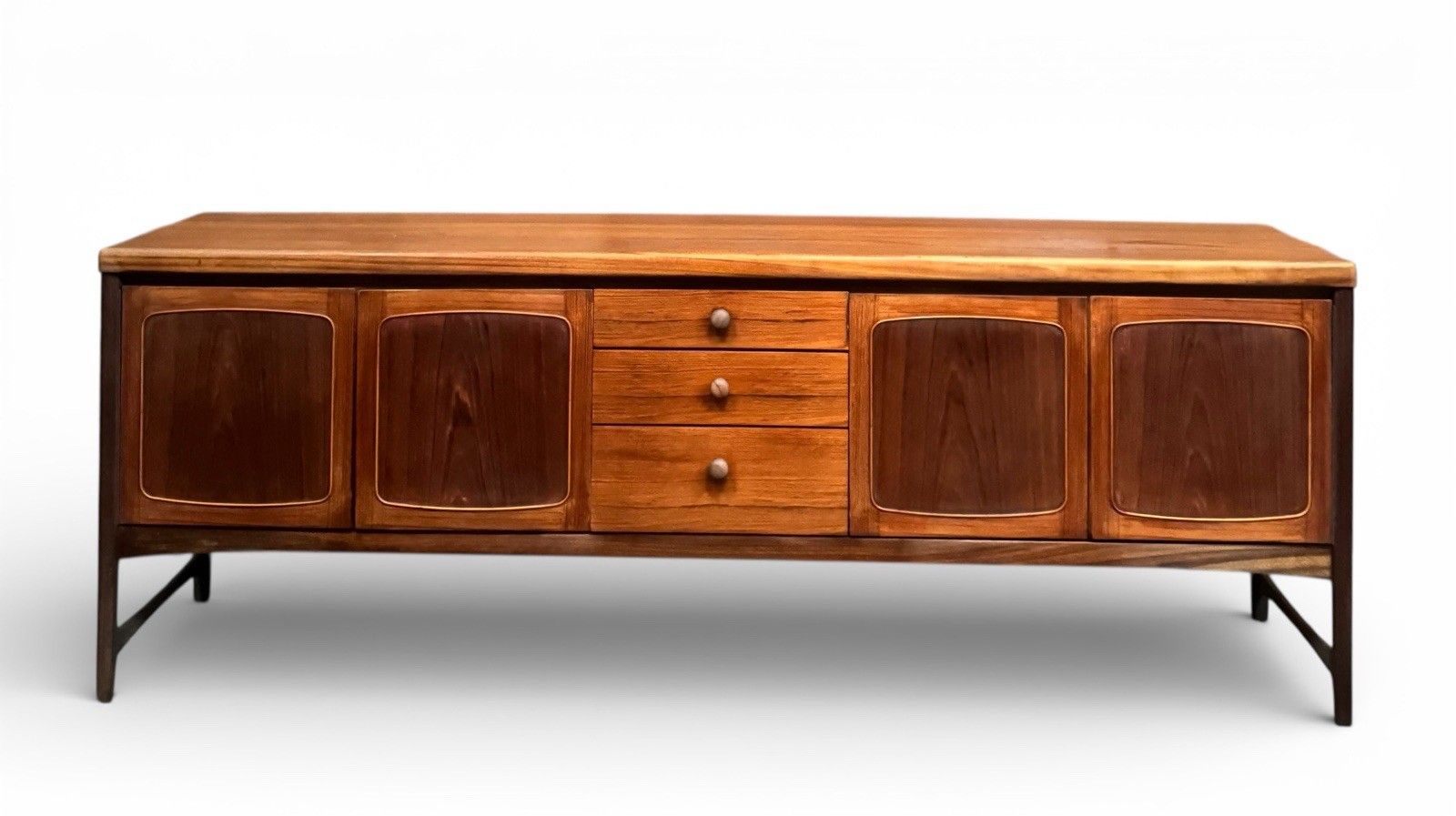 Nathan Squares Teak Sideboard Mid Century Retro C1970s photo vintage