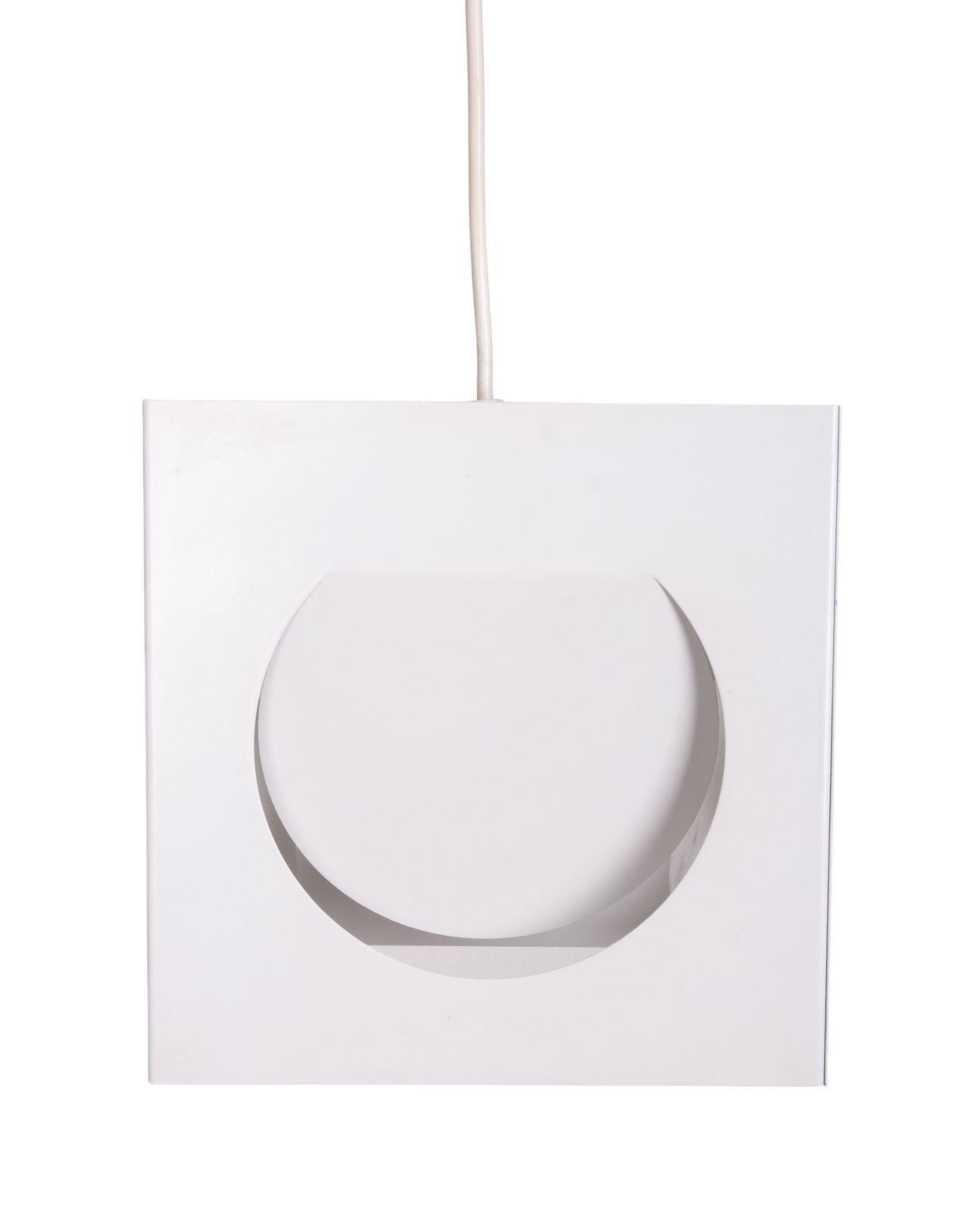 Vierkante Metalen Hanglamp Van Shogo Suzuki Voor Orno, Finland, Ca. Jaren 1960 photo vinterior