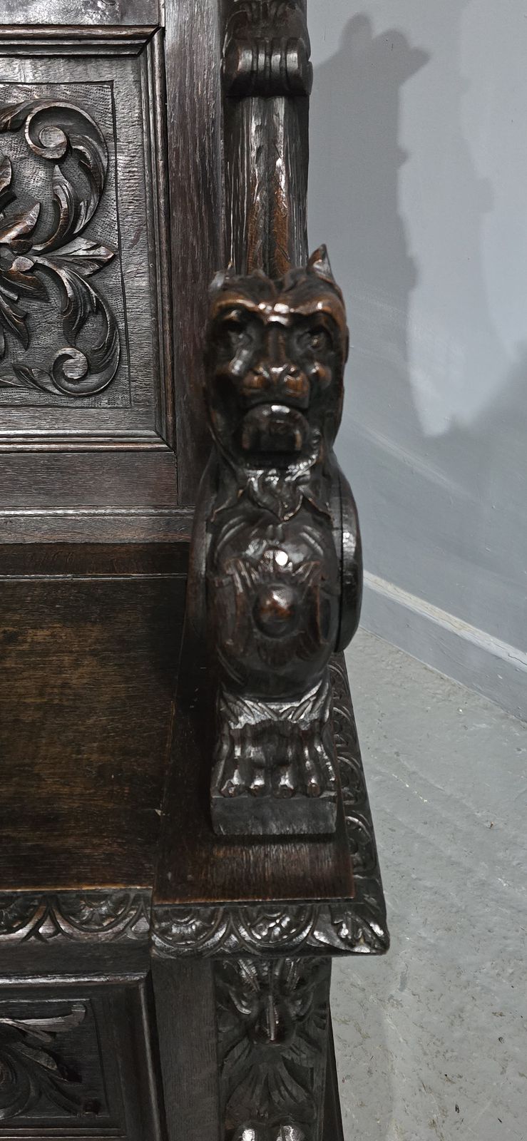 Super Oak Monks Hall Bench photo for sale