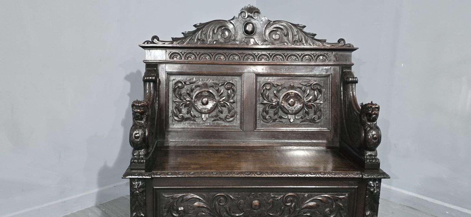 Super Oak Monks Hall Bench photo buy