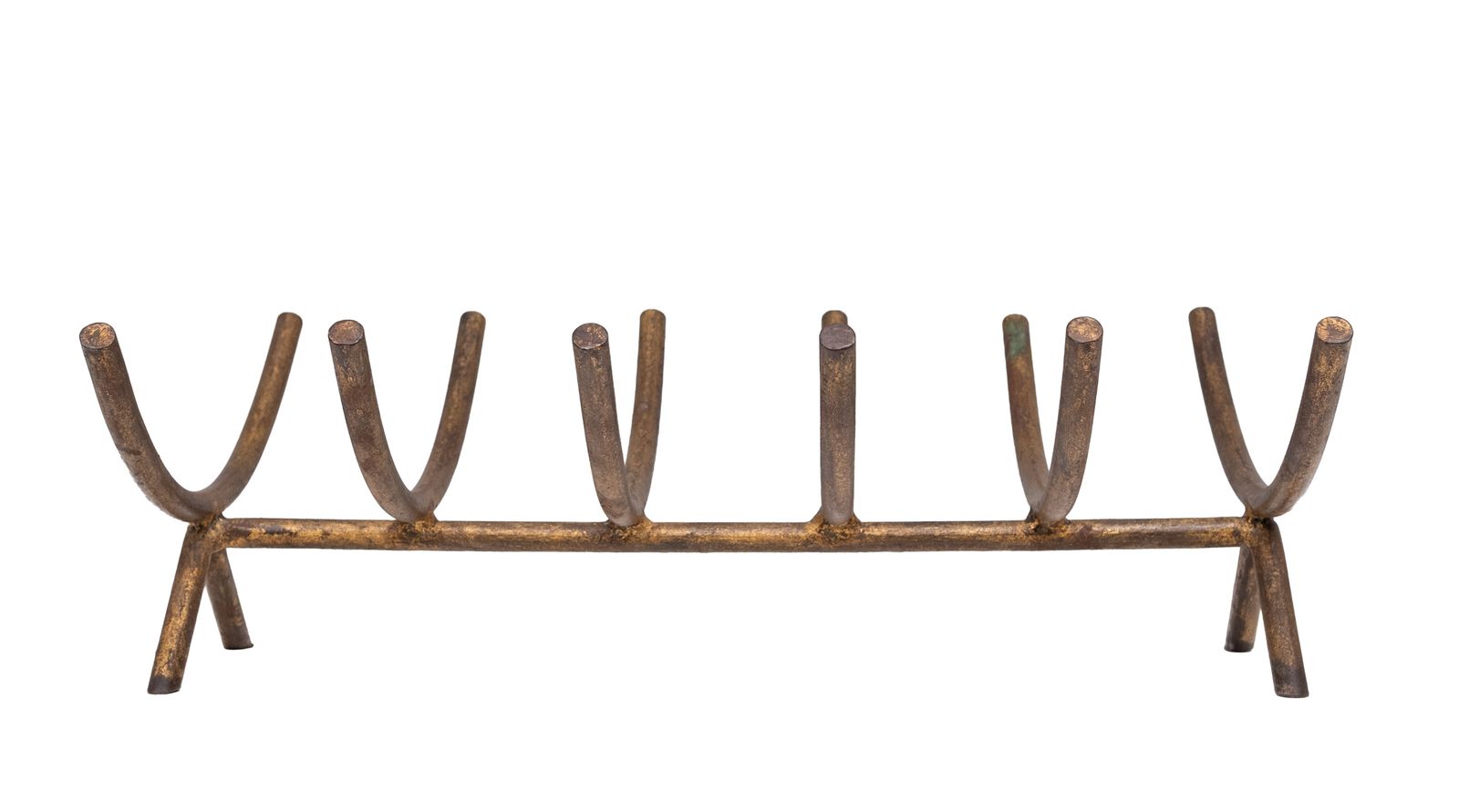 George Nelson For Howard Miller Forced Iron Stand Fireplace Log Fire Holder photo furniture