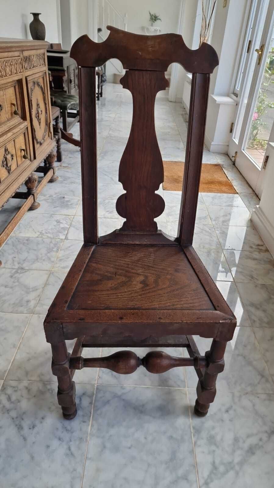 Vintage Wooden Chair 46w X 44d X 102h
