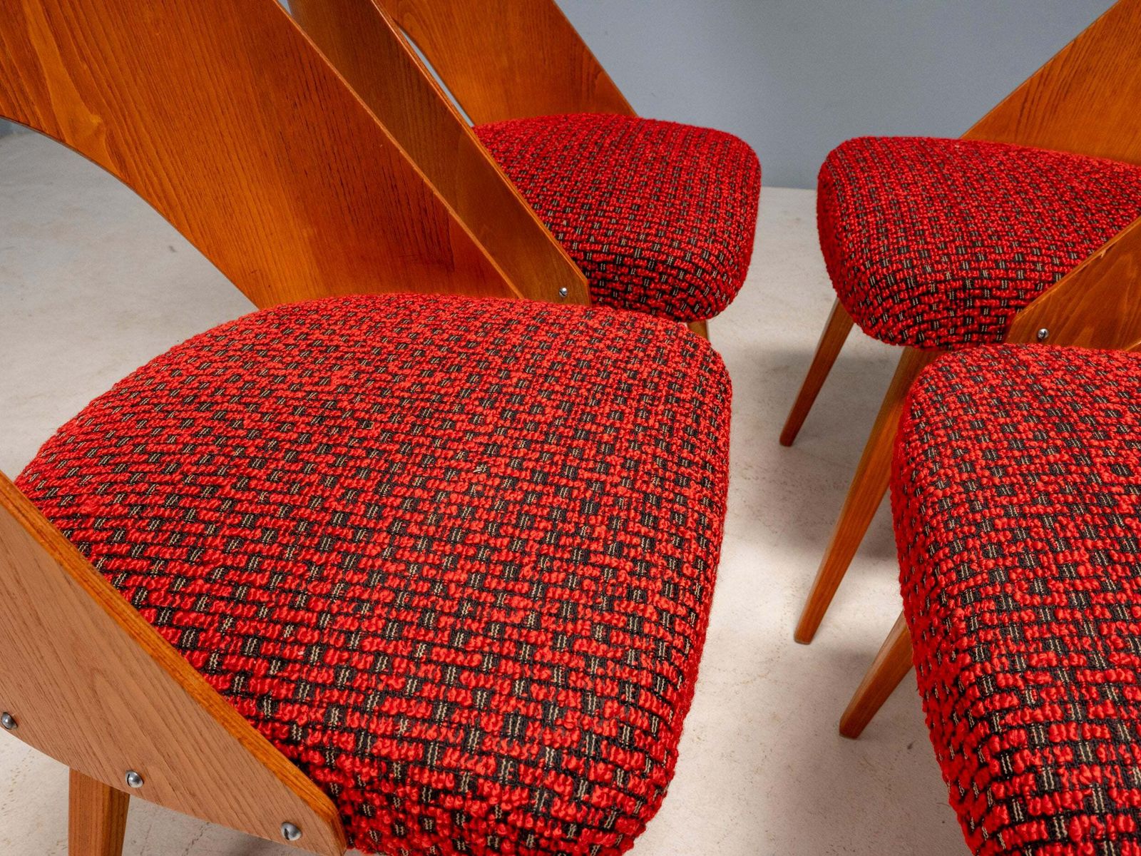 Antonín šuman Dining Chairs, Tatra Nábytok, Czechoslovakia 1960s photo buy