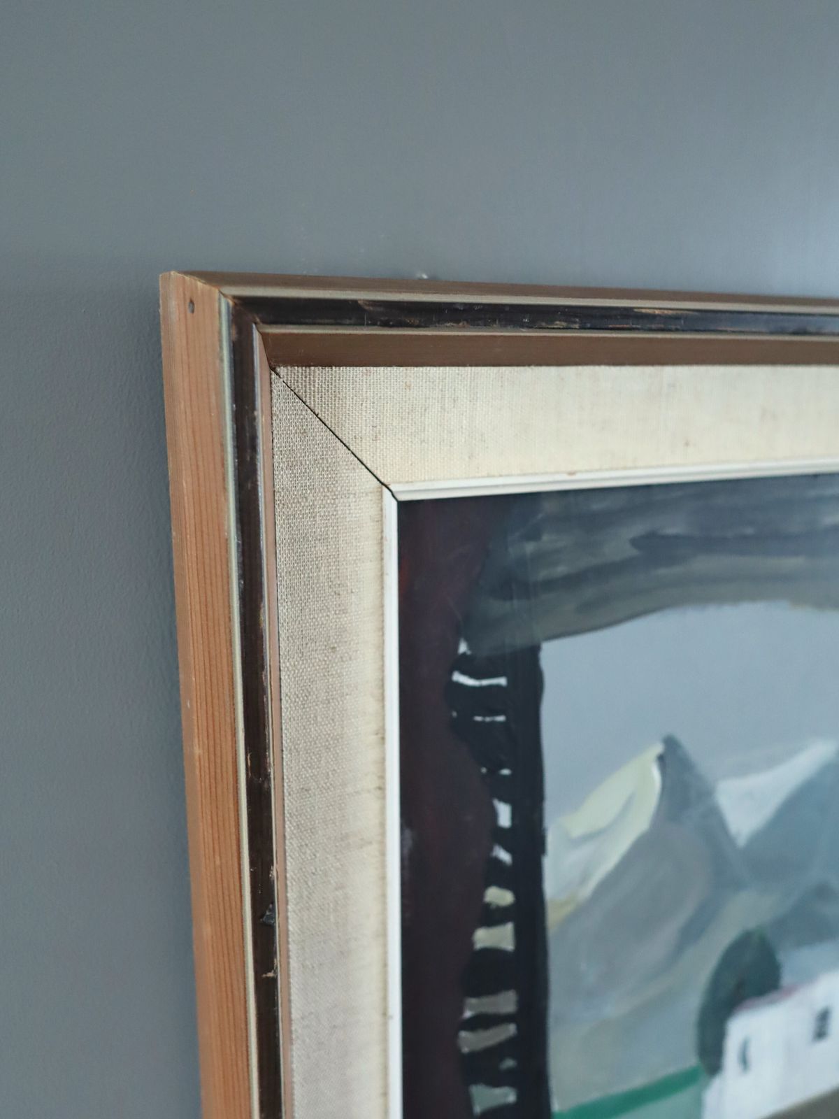 photo furniture Still Life With Mountain View, Oil Painting