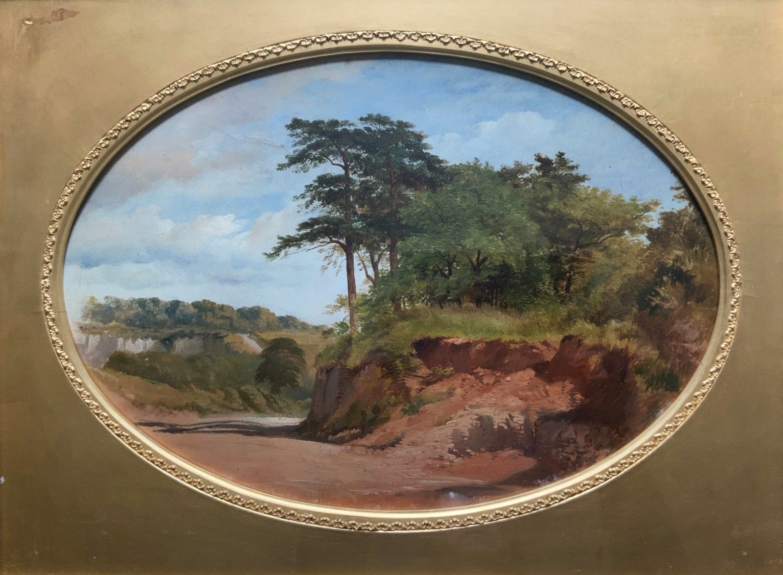 Attrib: James Thomas Linnell (1826 1905) Fine Country Landscape Oil Painting photo furniture