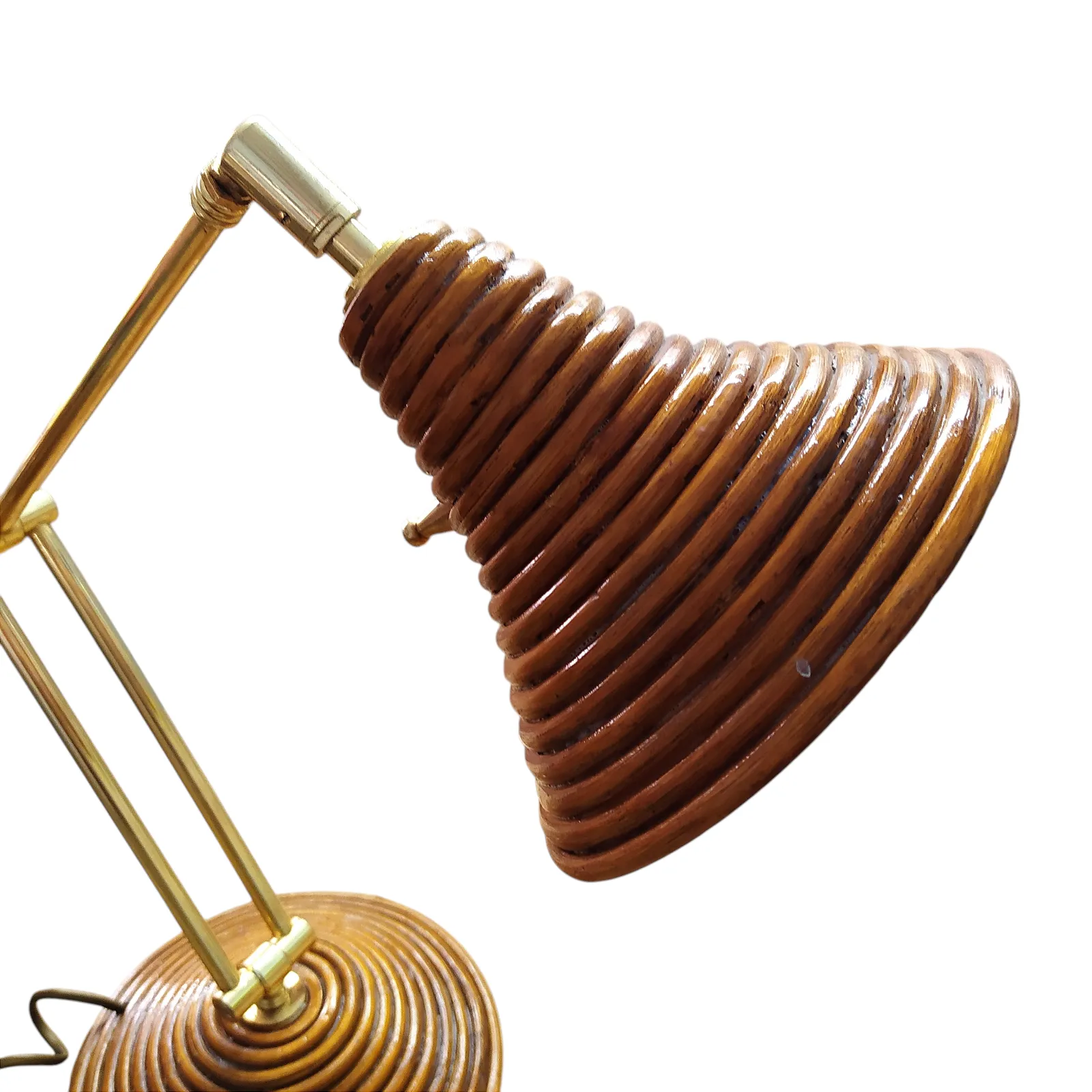 1960's Articulated  Pencil Reed Table Lamp. photo vintage