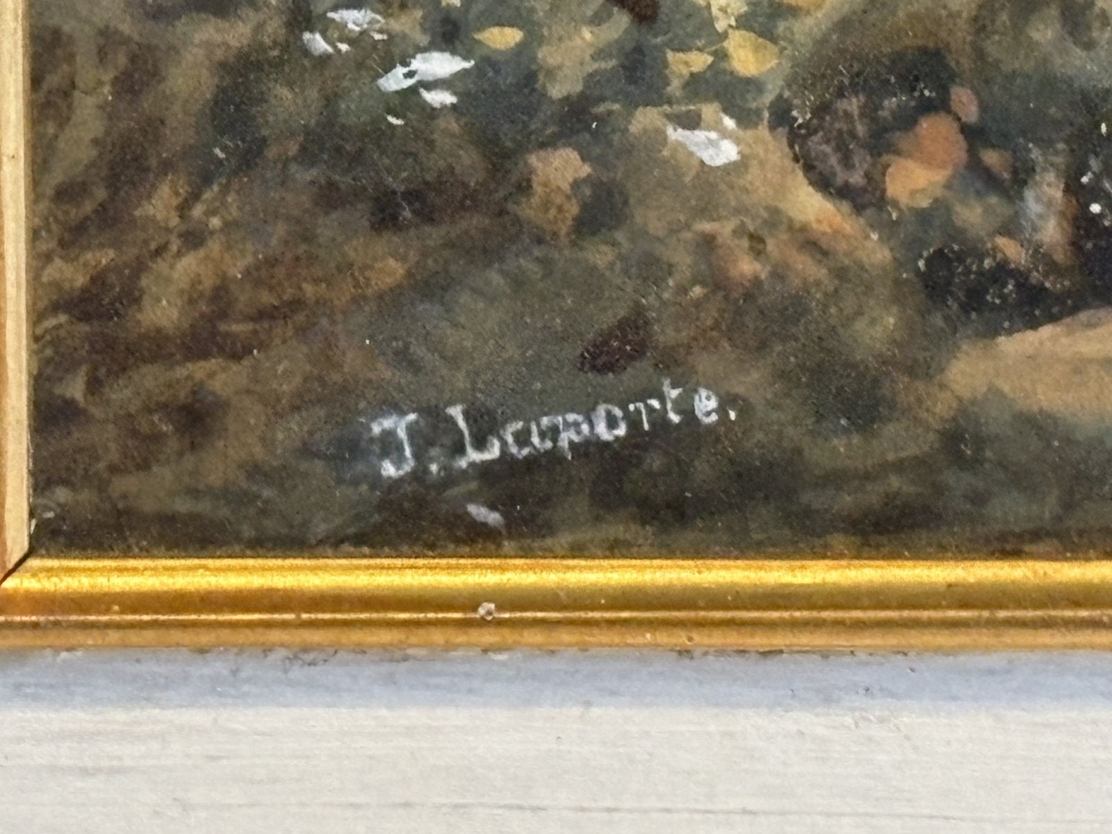 Watercolour Landscape Of Figures By A Lake By J Laporte (1761 1839) photo 245.0