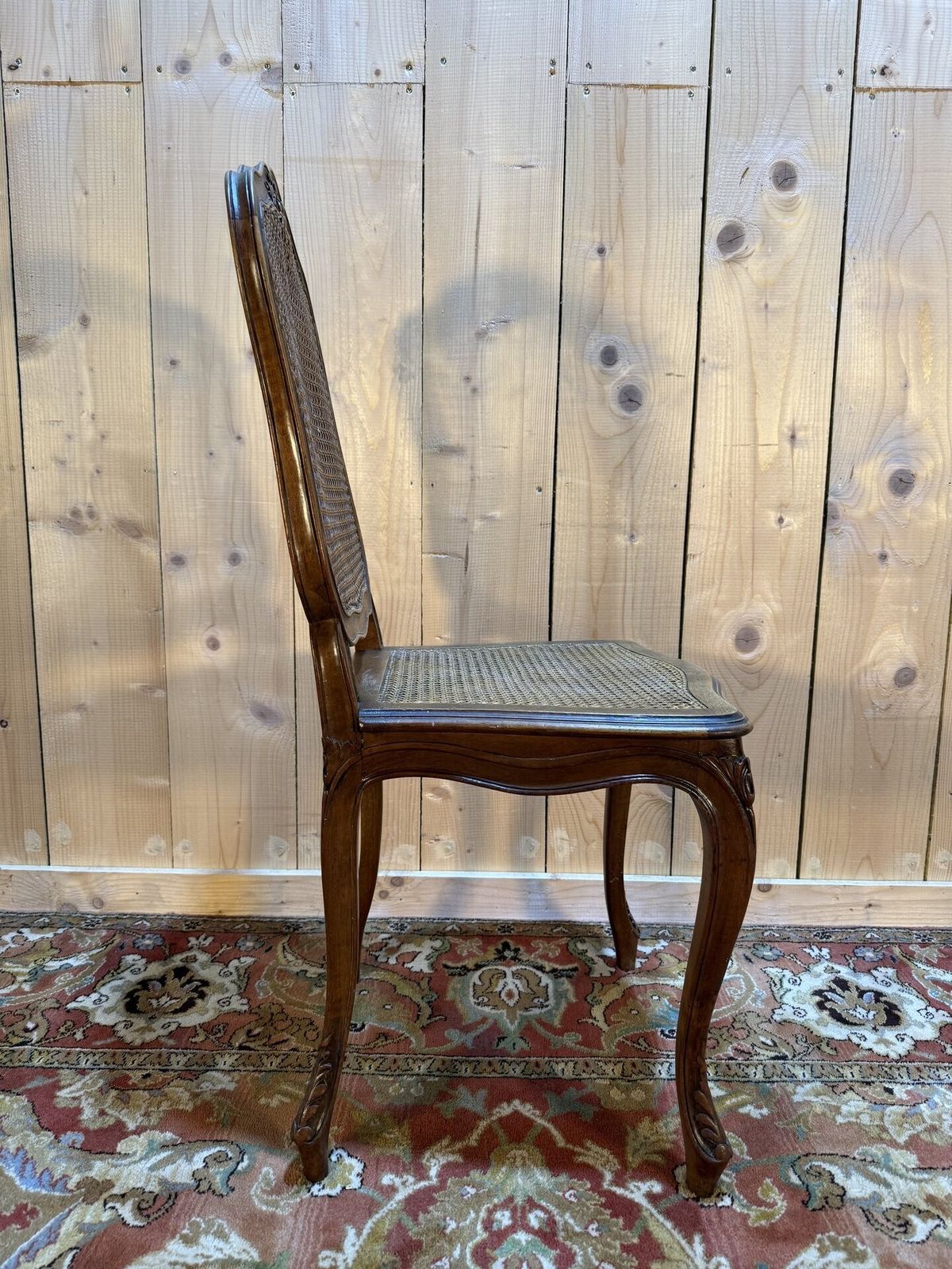 Furniture Suite De 10 Chaises De Style Louis XV En Noyer Et Cannage photo
