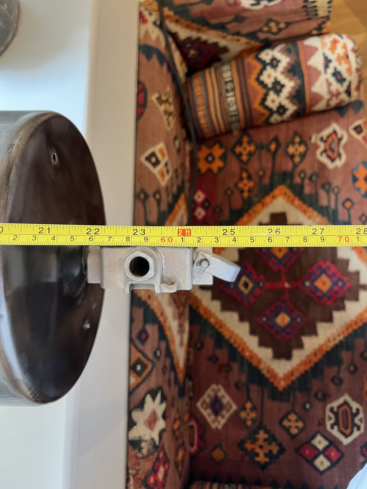 Industrial Factory Ceiling Lamp With Glass Cover, 1990s photo vinterior